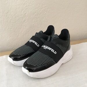 Karl Langerfeld Paris Zaidee Black Chunky Shoes / Sneakers Women's Size 8